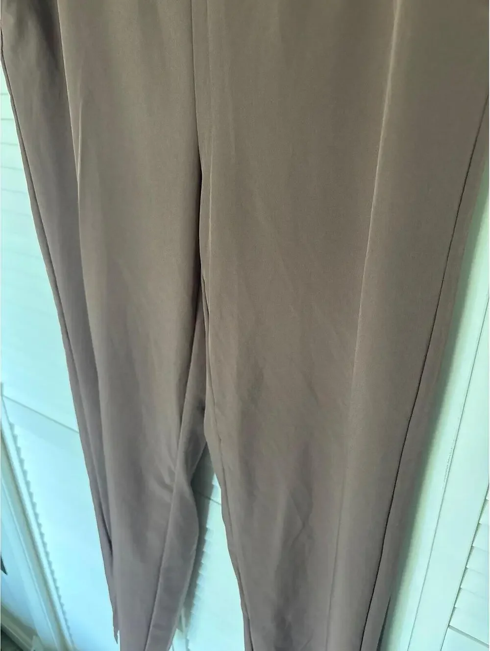 Womens Woven High Rise Straight Leg Pants M